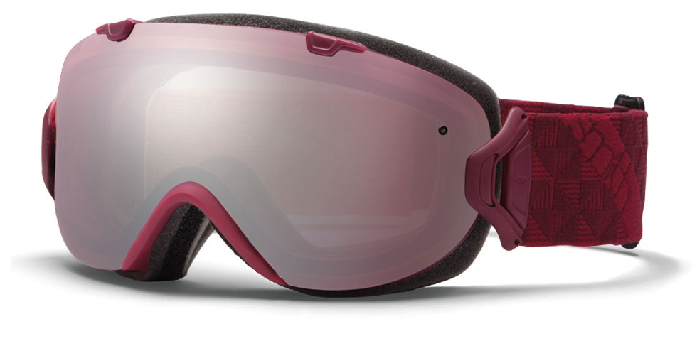 Smith I/OS GoggleMerlot Motif with Ignitor and Blue Sensor Lenses 2014