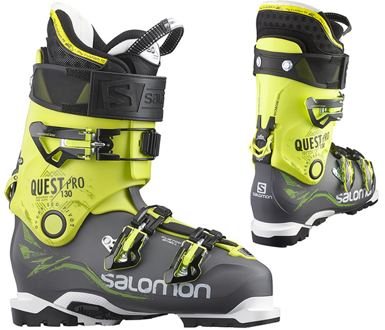Egetræ mærke Brandmand Salomon Quest Pro 130 Ski Boots 2015