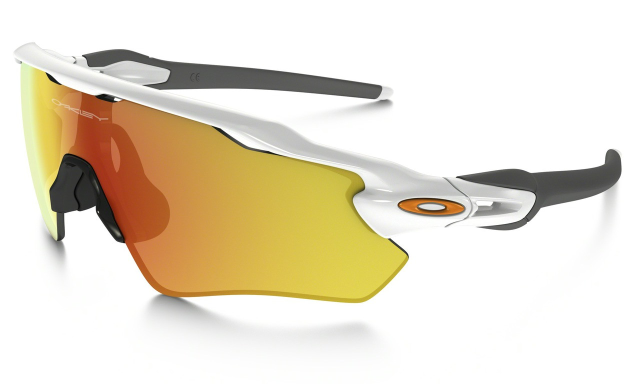 Radar® EV Path® Prizm Road Lenses, Polished White Frame Sunglasses