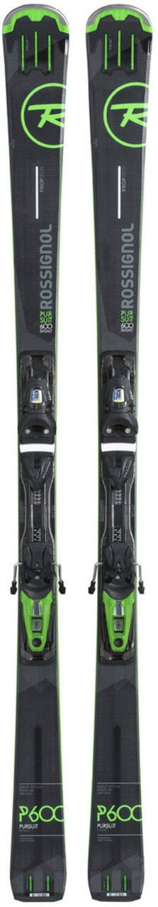 Rossignol Pursuit 600 Basalt Skis + Look SPX 12 Fluid Ski Bindings 2017