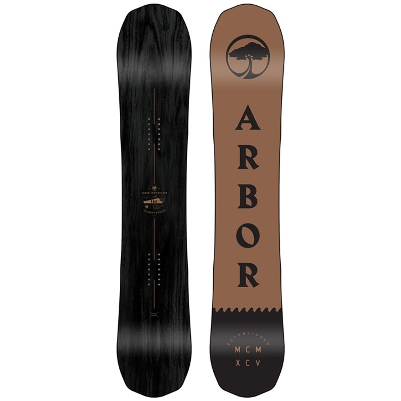 ARBOR Element Black 155cm スノーボード 板 Arbor Element Black Snowboard - Wide - Snowboard