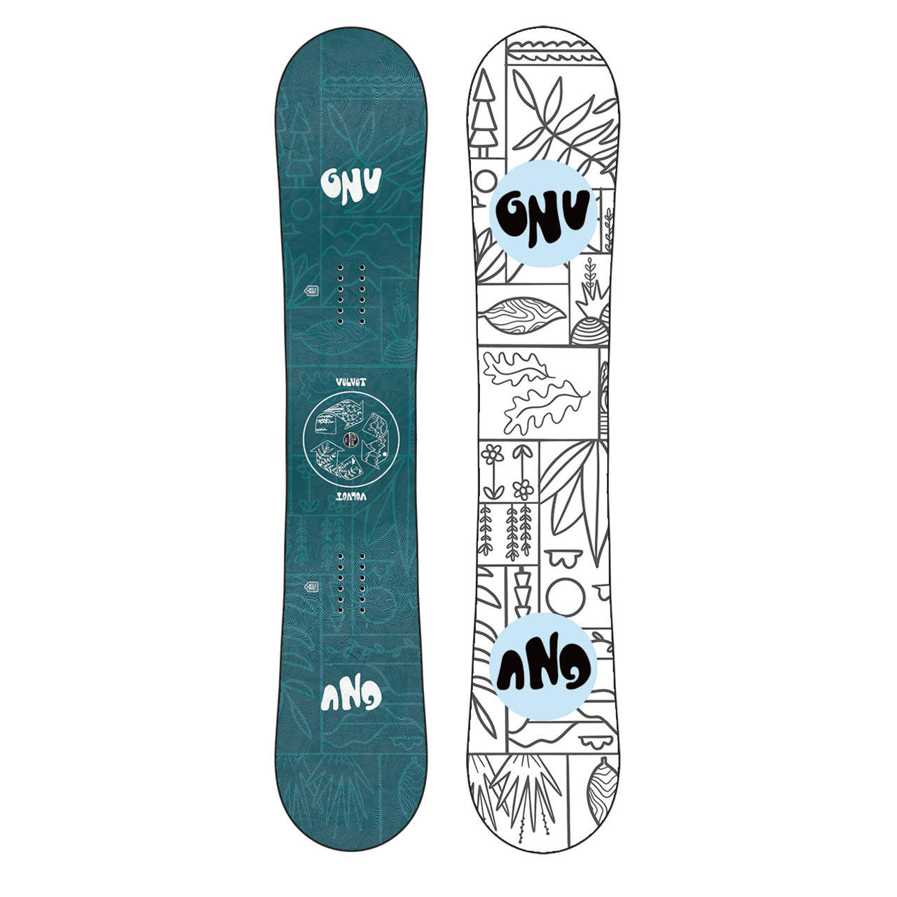 スノーボード 23/24 GNU VELVET 143cm GNU Velvet Women's Snowboard | GNU Snowboards 2025-2026