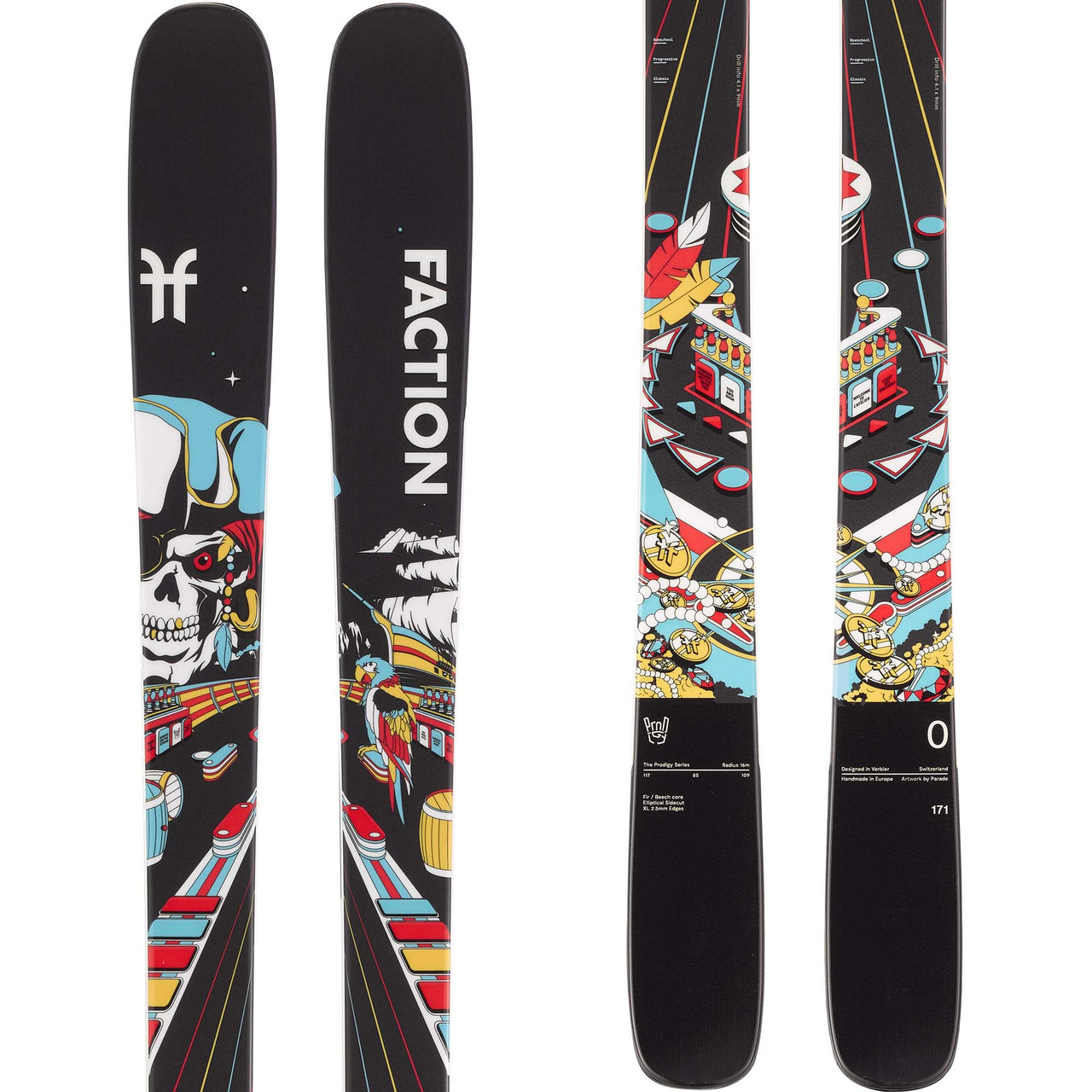【FACTION PRODIGY 0 164cm】新品 Faction_Prodigy_0_Flat_Skis_Bl