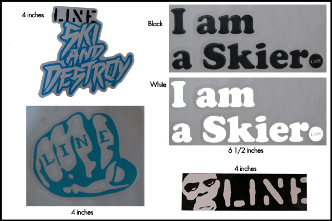 line ski stickers