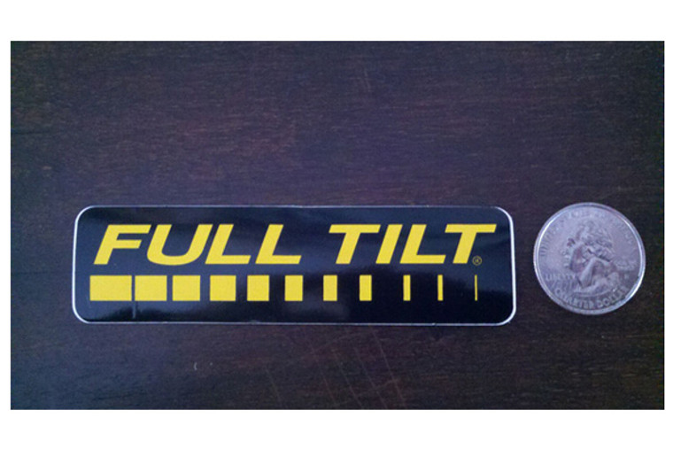 Full tilt Stickers- Black/Yellow