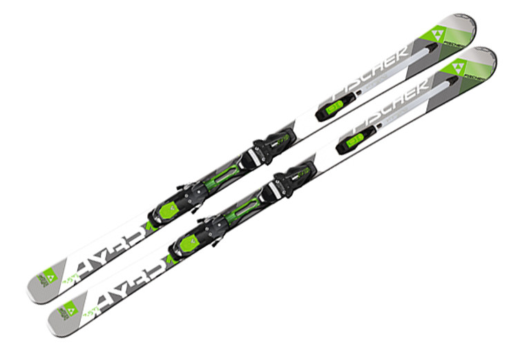 Fischer Hybrid 7.5 TI Powerrail Skis with Integrated Bindings 2014