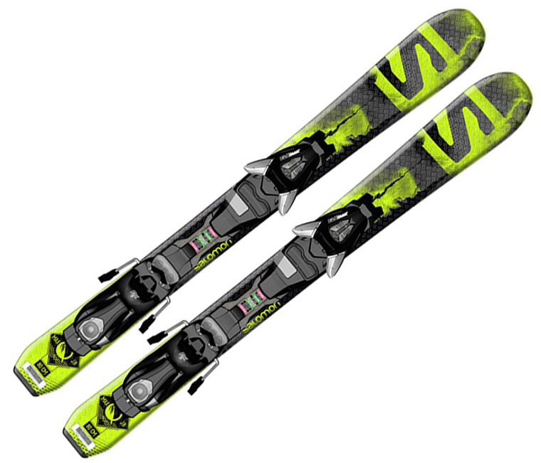 Salomon Q-Max Jr Skis + EZY5 Bindings 2016