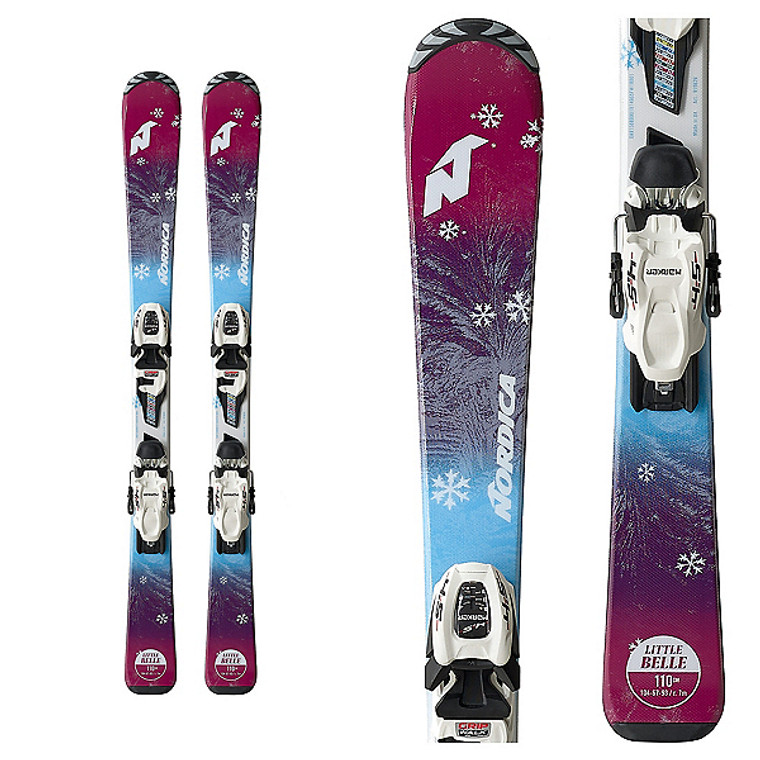 Nordica Little Belle Junior Skis + Jr 7.0 FDT Bindings 2019 