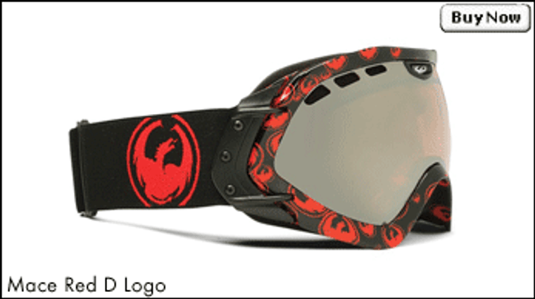 Dragon Mace Goggles- Red Dragon Logo