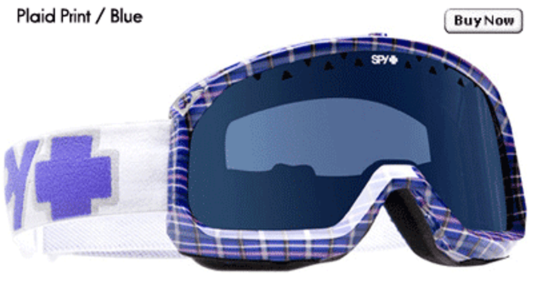 Spy Trevor Plaid Print Blue Goggles