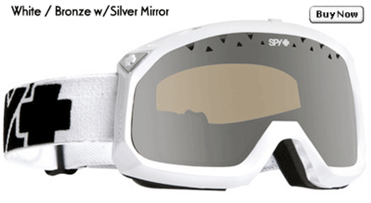 Spy Trevor White Silver Mirror Goggles