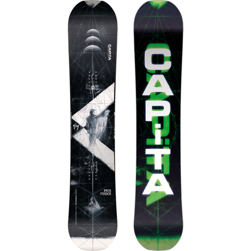 Capita Pathfinder Reverse Camber Snowboard Black Green 155