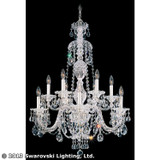 Schonbek Sterling 12 Light Chandelier in Polished Silver - 2997-40H