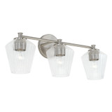 Capital Lighting Beau Three Light Vanity in Brushed Nickel - 141431BN-507