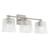 Capital Lighting Lexi Three Light Vanity in Brushed Nickel - 141731BN-508