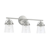 Capital Lighting Madison Three Light Vanity in Brushed Nickel - 147031BN-534