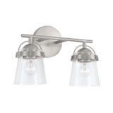 Capital Lighting Madison Two Light Vanity in Brushed Nickel - 147021BN-534