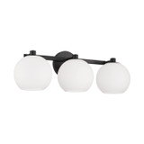 Capital Lighting Ansley Three Light Vanity in Matte Black - 152131MB-548