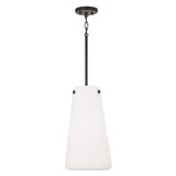 Capital Lighting Averitt One Light Pendant in Matte Black - 355211MB