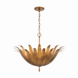 Capital Lighting Eden Four Light Pendant in Antique Gold - 349541AG