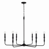 Capital Lighting Paloma Six Light Chandelier in Textured Black - 450362XK