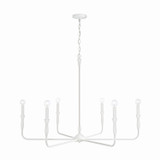 Capital Lighting Paloma Six Light Chandelier in Textured White - 450362XW