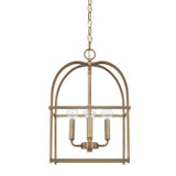 Capital Lighting Aubrey Four Light Foyer in Aged Brass - 527542AD