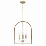 Capital Lighting Lawson Four Light Foyer in Aged Brass - 548841AD