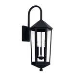 Capital Lighting Ellsworth Three Light Outdoor Wall Lantern in Black - 926932BK