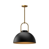 Alora Harper One Light Pendant in Matte Black - PD504016MB