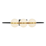 Alora Tagliato LED Wall/Vanity in Matte Black/Brushed Gold - WV302003MBBG-UNV