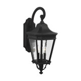 Generation Lighting Cotswold Lane Three Light Outdoor Wall Lantern in Black - OL5422BK