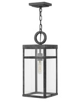 Hinkley Porter LED Hanging Lantern in Aged Zinc - 2802DZ-LL