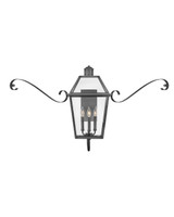 Hinkley Nouvelle LED Outdoor Lantern in Blackened Brass - 2774BLB-SCR