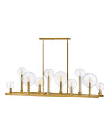 Hinkley Alchemy LED Linear Chandelier in Lacquered Brass - 30528LCB
