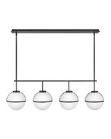 Hinkley Hollis LED Linear Chandelier in Black - 39675BK
