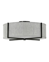 Hinkley Axis Heathered Gray LED Foyer Pendant in Black - 41709BK