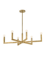 Hinkley Ezra LED Linear Pendant in Heritage Brass - 45048HB