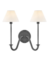 Hinkley Greta LED Wall Sconce in Blackened Brass - 45162BLB