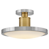 Hinkley Kieran LED Semi-Flush Mount in Polished Nickel - 47593PN-LCB