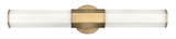 Hinkley Facet LED Bath in Heritage Brass - 51152HB