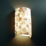 Justice Designs Alabaster Rocks Two Light Wall Sconce in Brushed Nickel - ALR-5541-NCKL