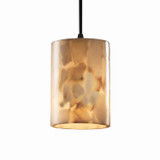 Justice Designs Alabaster Rocks LED Pendant in Matte Black - ALR-8815-10-MBLK-LED1-700