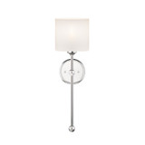 Justice Designs Fusion One Light Wall Sconce in Polished Chrome - FSN-4331-OPAL-CROM