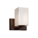 Justice Designs Fusion LED Wall Sconce in Dark Bronze - FSN-8441-15-RBON-DBRZ-LED1-700