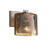 Justice Designs Fusion One Light Wall Sconce in Brushed Nickel - FSN-8447-30-MROR-NCKL
