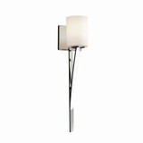 Justice Designs Fusion One Light Wall Sconce in Polished Chrome - FSN-8791-10-OPAL-CROM