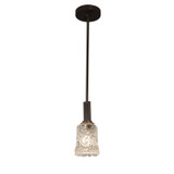 Justice Designs Veneto Luce LED Pendant in Dark Bronze - GLA-8445-16-CLRT-DBRZ-LED1-700