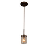 Justice Designs Fusion LED Pendant in Dark Bronze - FSN-8455-10-SEED-DBRZ-LED1-700