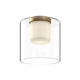 Kuzco Lighting Birch LED Flush Mount in Brushed Gold/Clear - FM53509-BG/CL